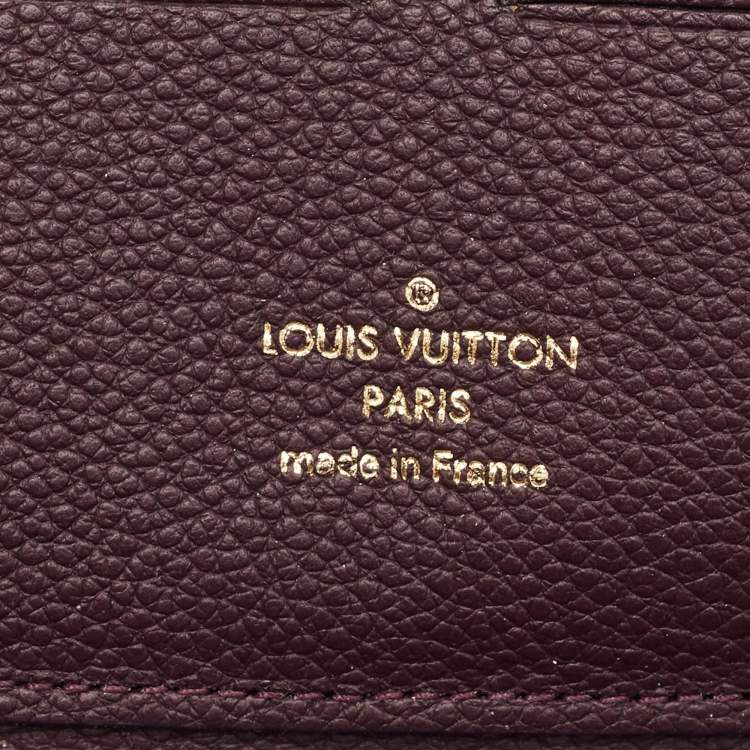 Pre Owned Louis Vuitton Aube Monogram Empreinte Leather Zippy Wallet