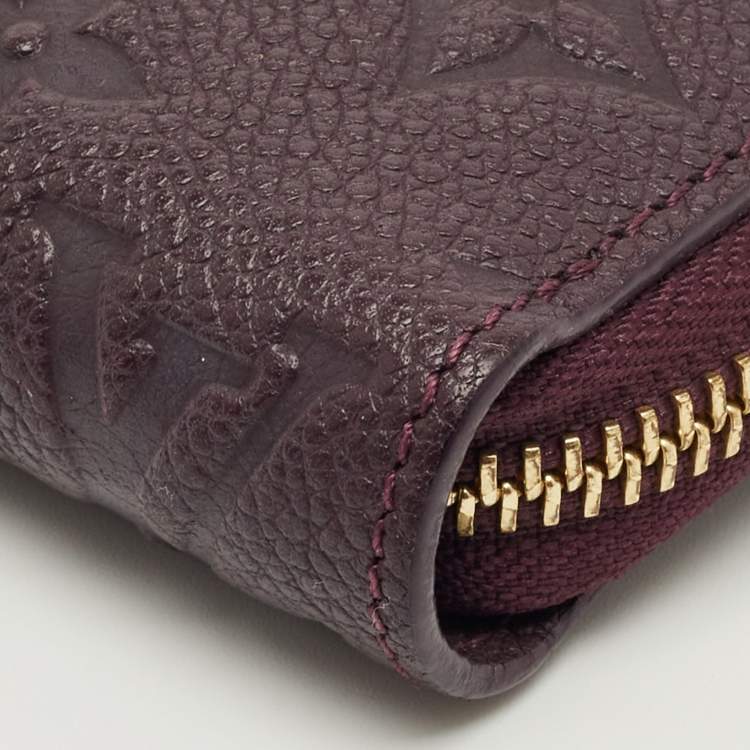 Pre Owned Louis Vuitton Aube Monogram Empreinte Leather Zippy Wallet