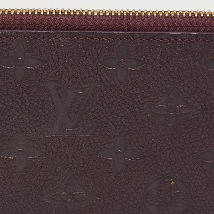 Pre Owned Louis Vuitton Aube Monogram Empreinte Leather Zippy Wallet