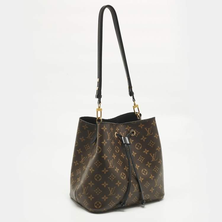 Pre Owned Louis Vuitton Black Monogram Canvas NeoNoe MM Bag