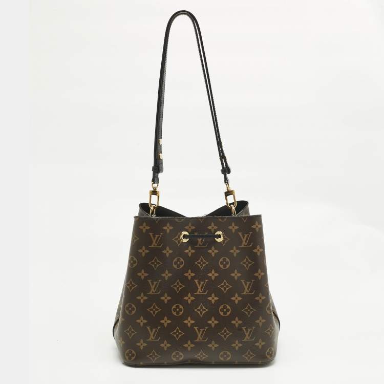Pre Owned Louis Vuitton Black Monogram Canvas NeoNoe MM Bag