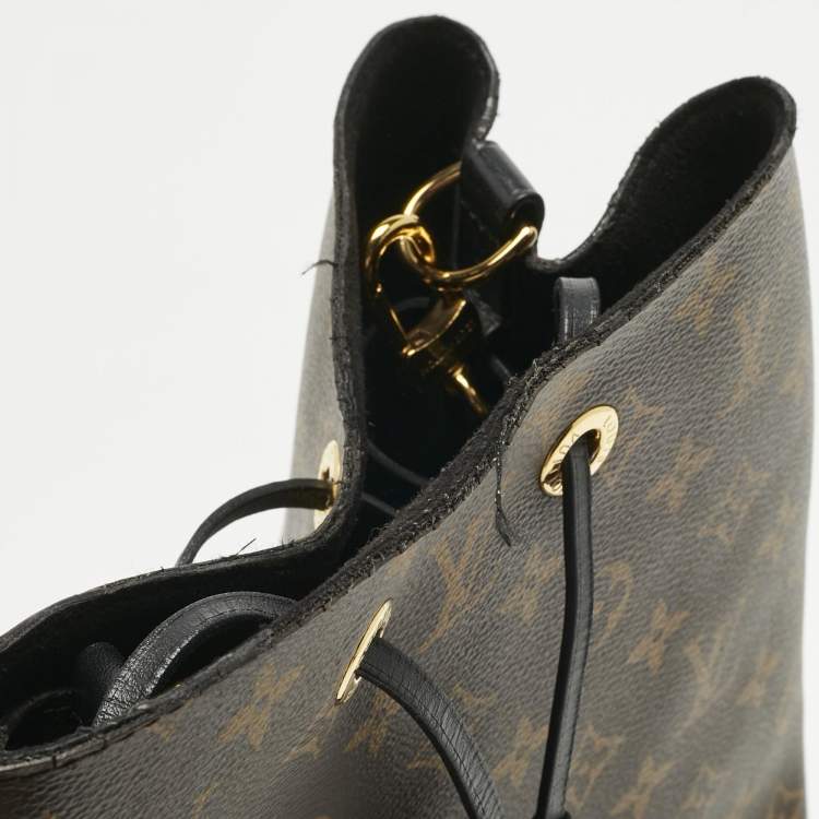 Pre Owned Louis Vuitton Black Monogram Canvas NeoNoe MM Bag