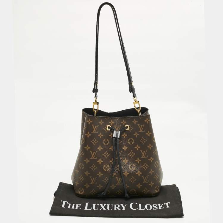 Pre Owned Louis Vuitton Black Monogram Canvas NeoNoe MM Bag