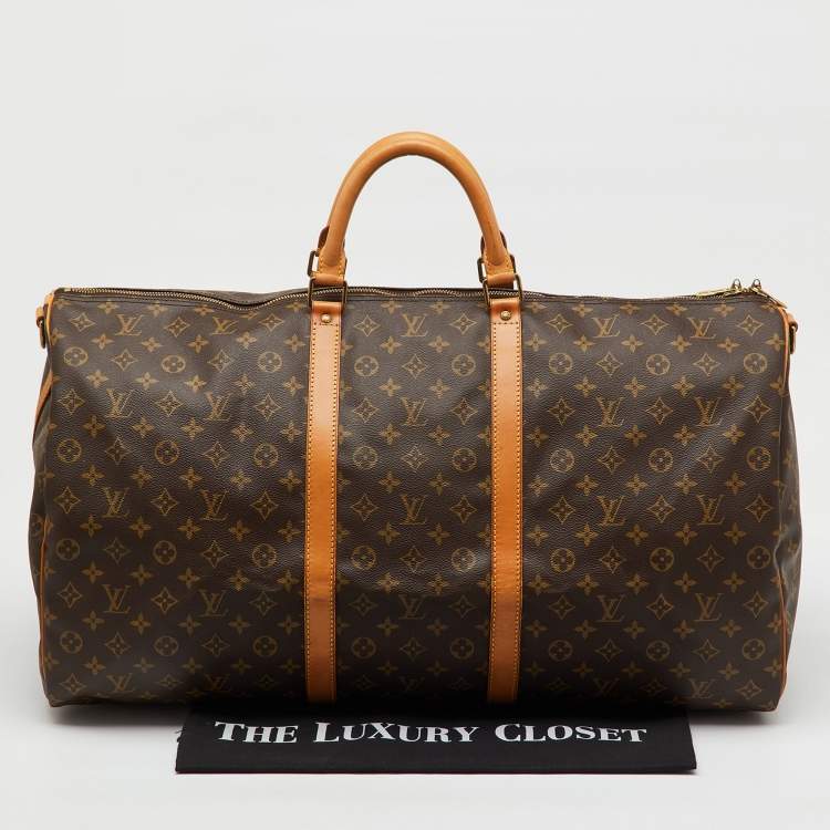 Pre Owned Louis Vuitton Monogram Canvas Keepall Bandoulière 60 Bag