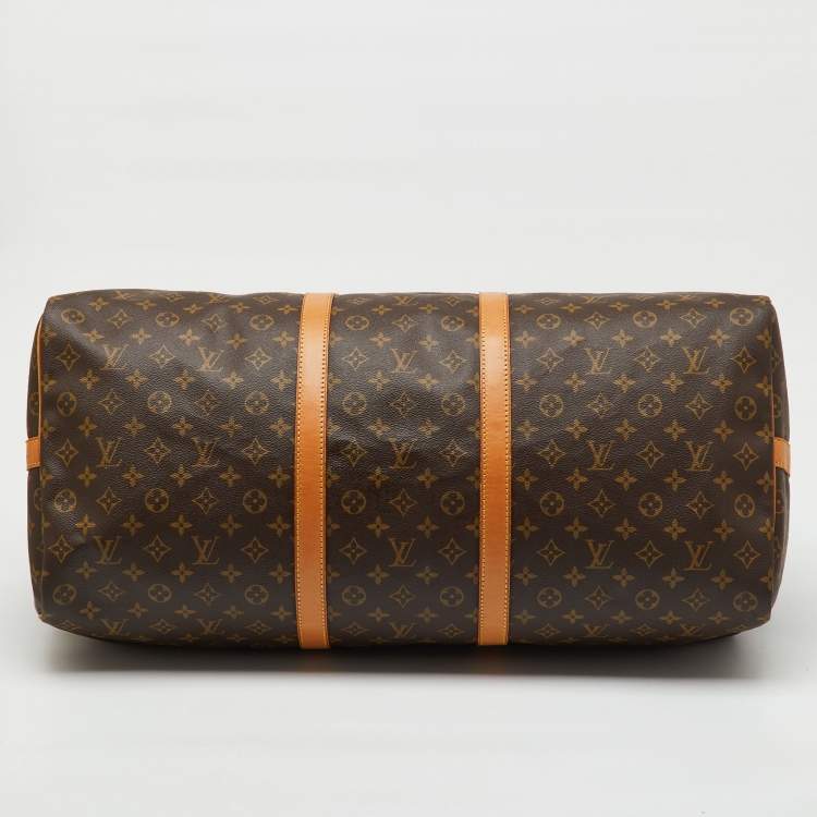 Pre Owned Louis Vuitton Monogram Canvas Keepall Bandoulière 60 Bag