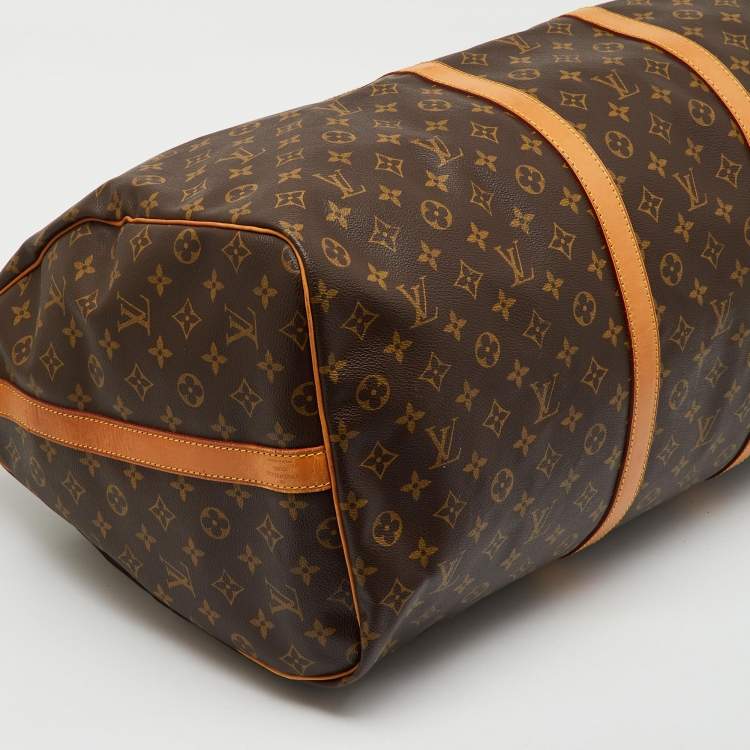 Pre Owned Louis Vuitton Monogram Canvas Keepall Bandoulière 60 Bag