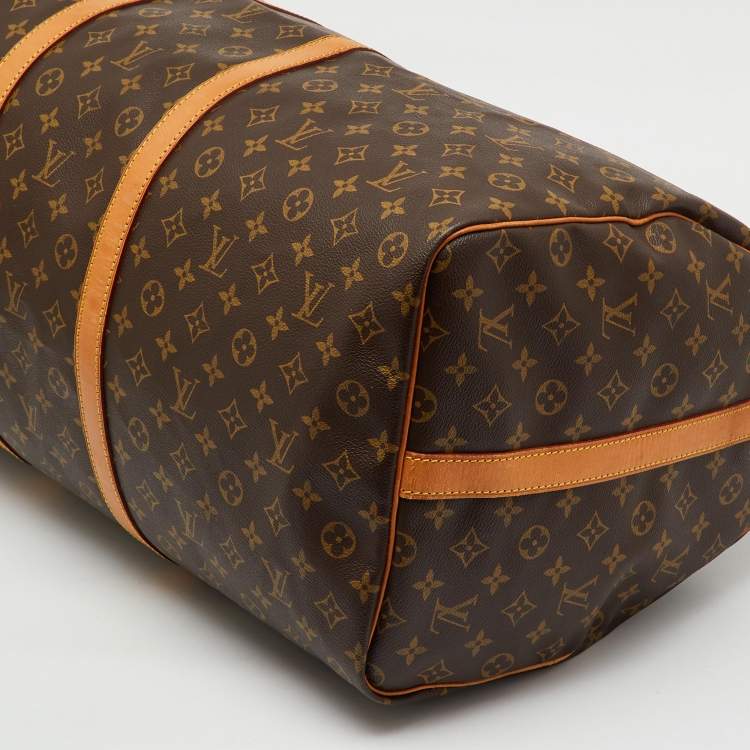 Pre Owned Louis Vuitton Monogram Canvas Keepall Bandoulière 60 Bag