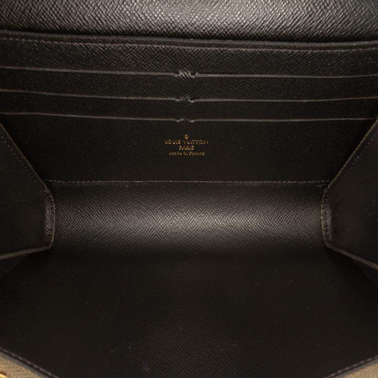 Pre Owned Louis Vuitton Brown Kansai Yamamoto Monogram and Epi Kabuki Twist Wallet on Chain