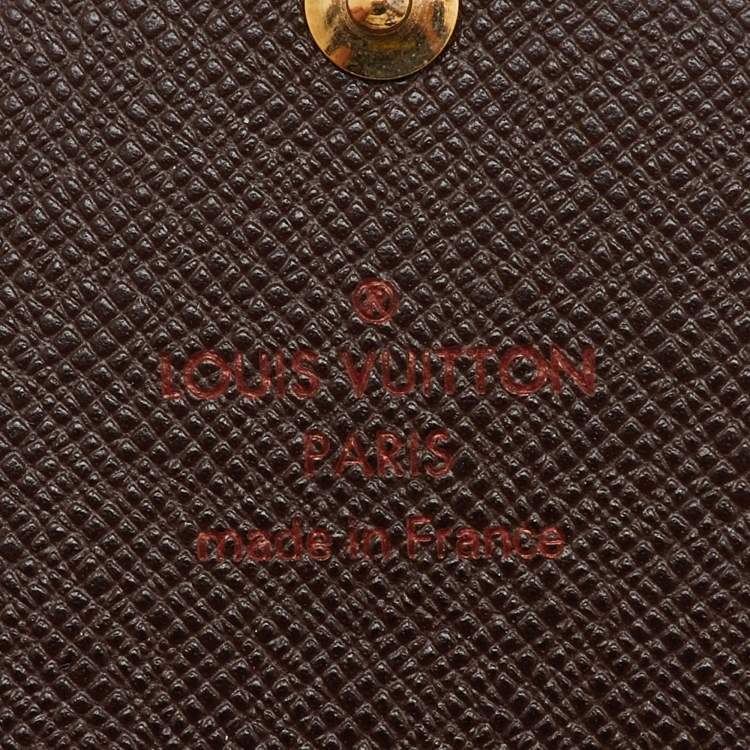 Pre Owned Louis Vuitton Damier Ebene Canvas Long Origami Wallet