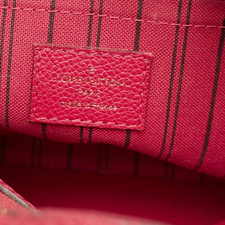 Pre Owned Louis Vuitton Aurore Monogram Empreinte Leather Montaigne BB Bag