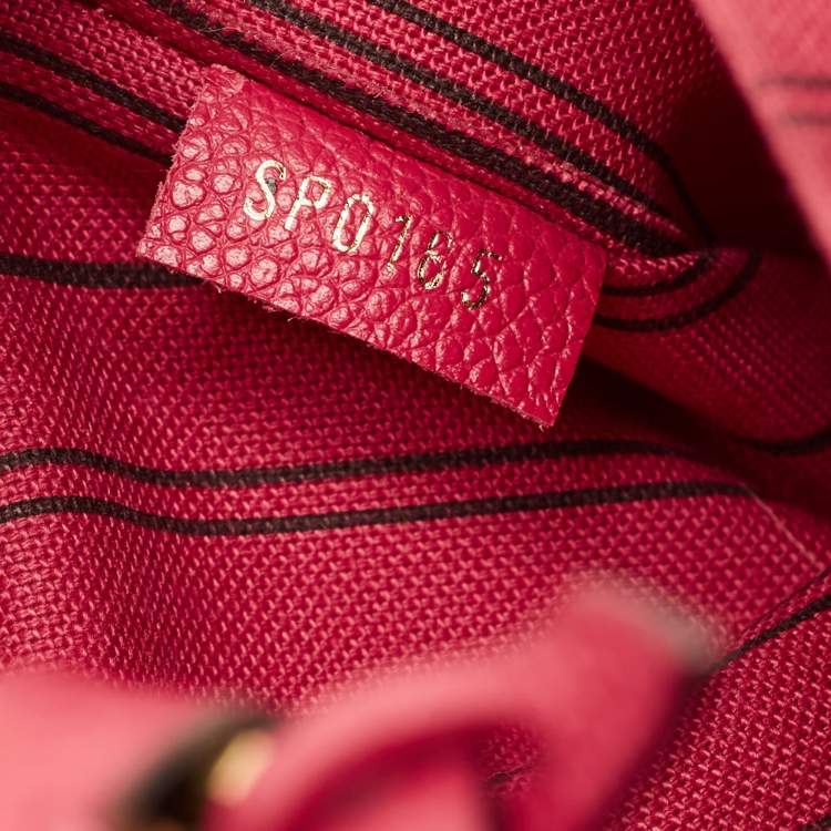 Pre Owned Louis Vuitton Aurore Monogram Empreinte Leather Montaigne BB Bag