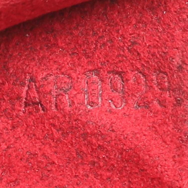 Pre Owned Louis Vuitton Castilian Red Epi Leather Pochette Accessoires Bag