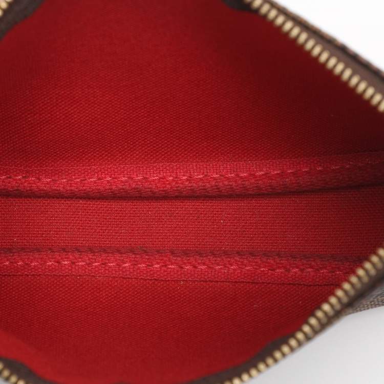 Pre Owned Louis Vuitton Damier Ebene Canvas Mini Pochette Accessoires Bag
