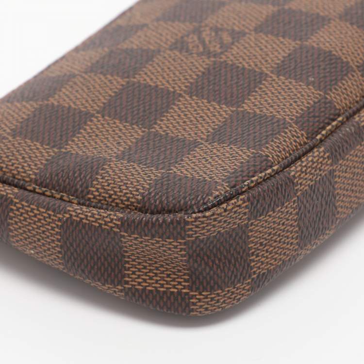 Pre Owned Louis Vuitton Damier Ebene Canvas Mini Pochette Accessoires Bag