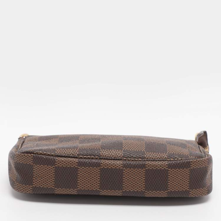 Pre Owned Louis Vuitton Damier Ebene Canvas Mini Pochette Accessoires Bag
