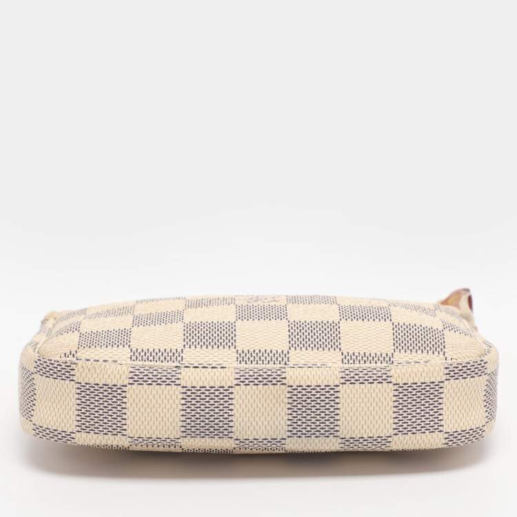 Pre Owned Louis Vuitton Damier Azur Canvas Mini Pochette Accessoires