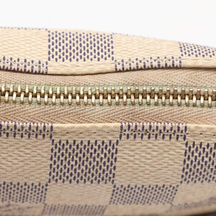 Pre Owned Louis Vuitton Damier Azur Canvas Mini Pochette Accessoires