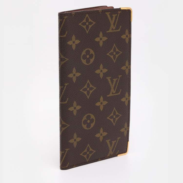 Pre Owned Louis Vuitton Monogram Canvas Bifold Long Wallet