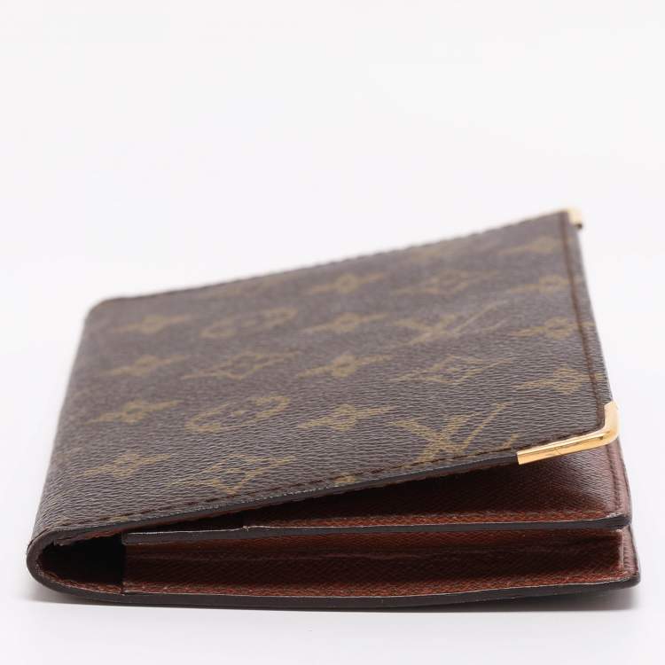 Pre Owned Louis Vuitton Monogram Canvas Bifold Long Wallet