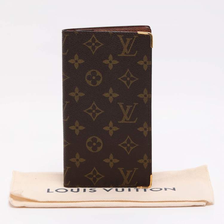 Pre Owned Louis Vuitton Monogram Canvas Bifold Long Wallet