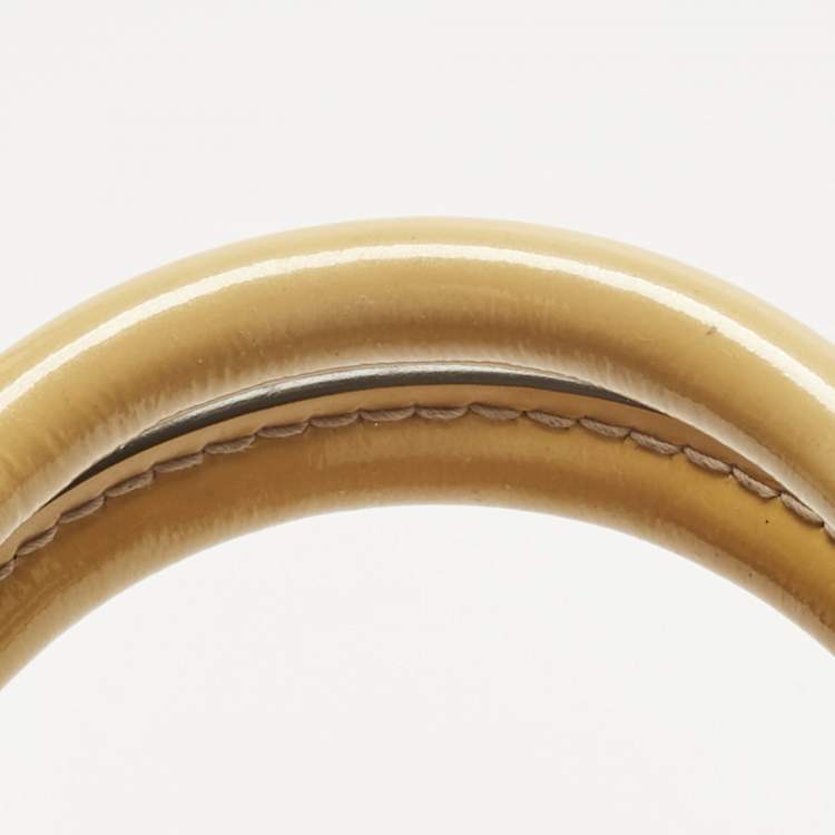 Pre Owned Louis Vuitton Jaune Passion Monogram Vernis Alma BB Bag