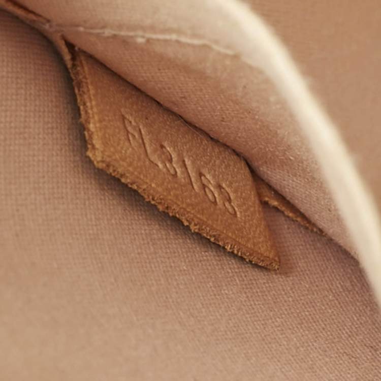 Pre Owned Louis Vuitton Jaune Passion Monogram Vernis Alma BB Bag