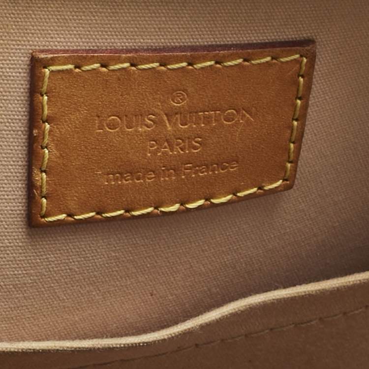 Pre Owned Louis Vuitton Jaune Passion Monogram Vernis Alma BB Bag