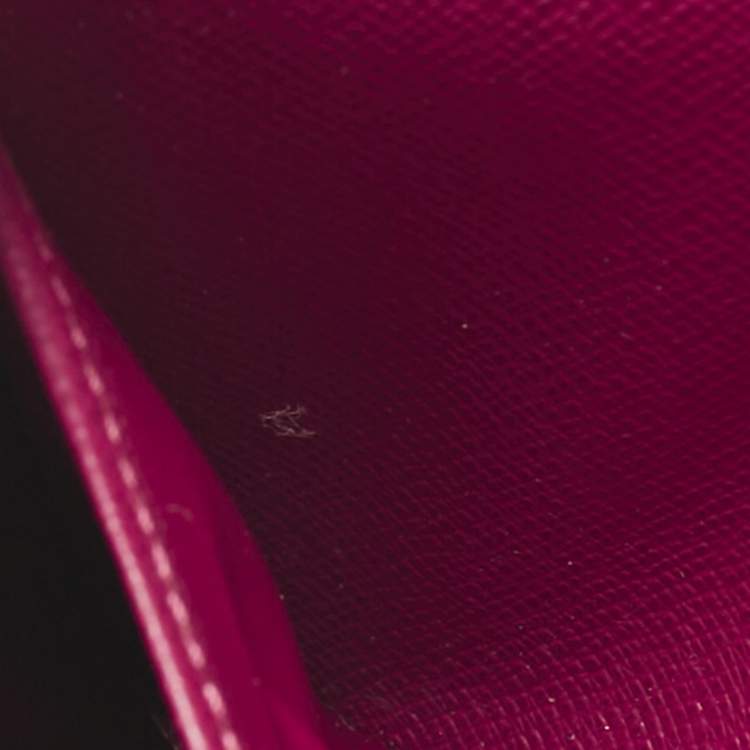 Pre Owned Louis Vuitton Fuchsia Epi Leather Sarah Wallet
