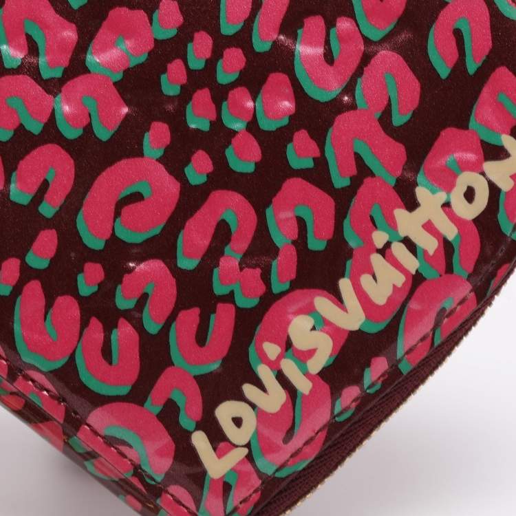 Pre Owned Louis Vuitton Vernis Leather Limited Edition Stephen Sprouse Heart Coin Purse