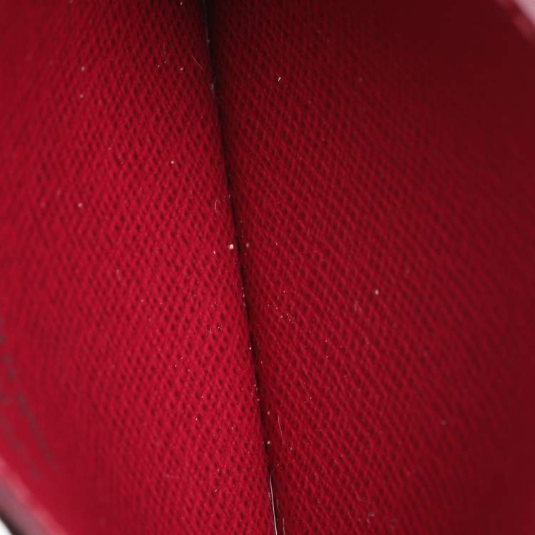 Pre Owned Louis Vuitton Fuchsia Monogram Canvas Card Holder