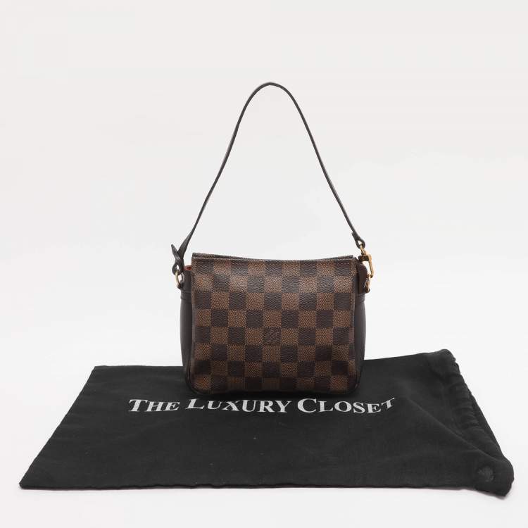 Pre Owned Louis Vuitton Damier Ebene Trousse Pochette Bag