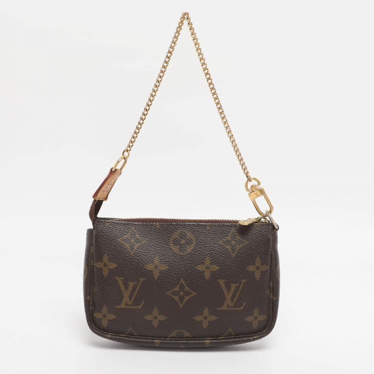 Pre Owned Louis Vuitton Monogram Canvas Mini Pochette Accessoires