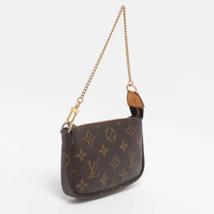 Pre Owned Louis Vuitton Monogram Canvas Mini Pochette Accessoires
