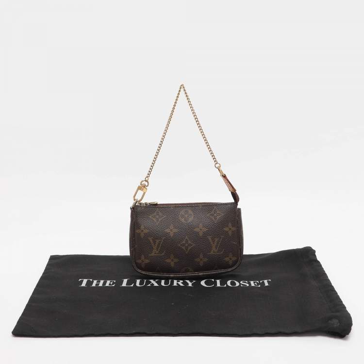 Pre Owned Louis Vuitton Monogram Canvas Mini Pochette Accessoires
