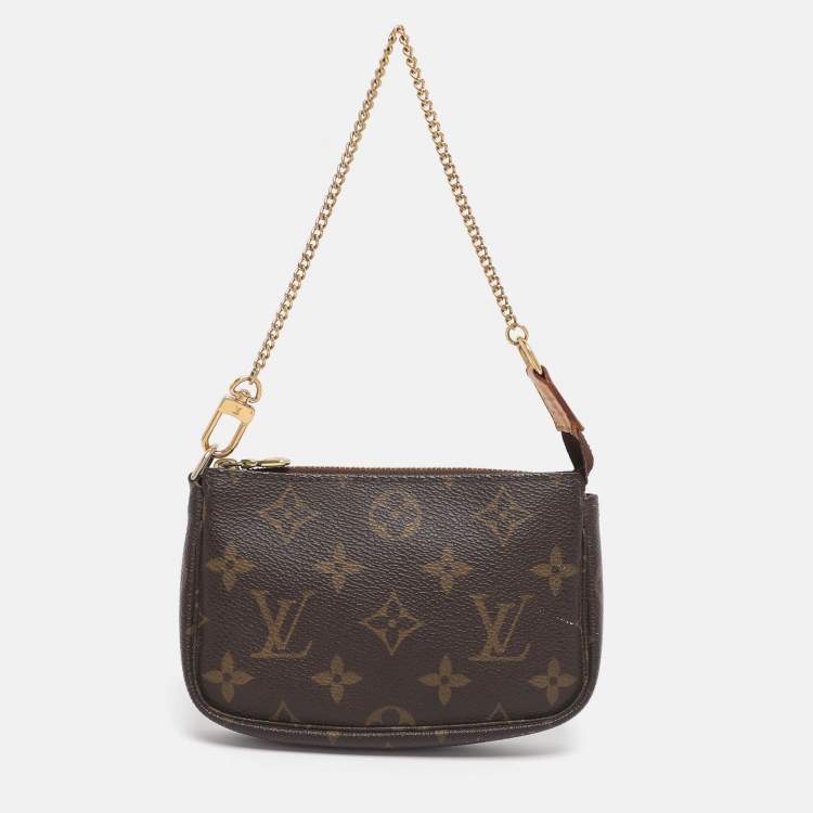 Pre Owned Louis Vuitton Monogram Canvas Mini Pochette Accessoires