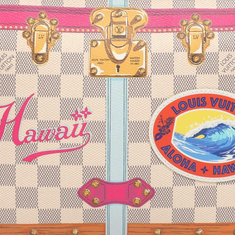 Pre Owned Louis Vuitton Damier Azur Canvas Summer Trunk Toiletry Pouch