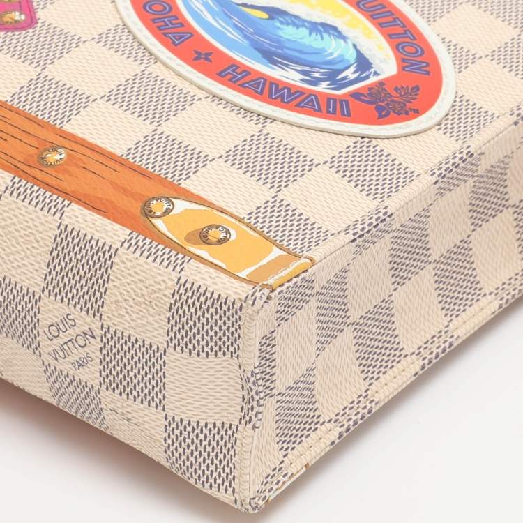 Pre Owned Louis Vuitton Damier Azur Canvas Summer Trunk Toiletry Pouch