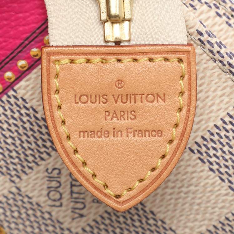 Pre Owned Louis Vuitton Damier Azur Canvas Summer Trunk Toiletry Pouch