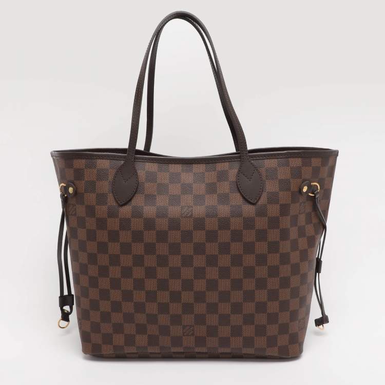 Pre Owned Louis Vuitton Damier Ebene Canvas Neverfull MM Bag