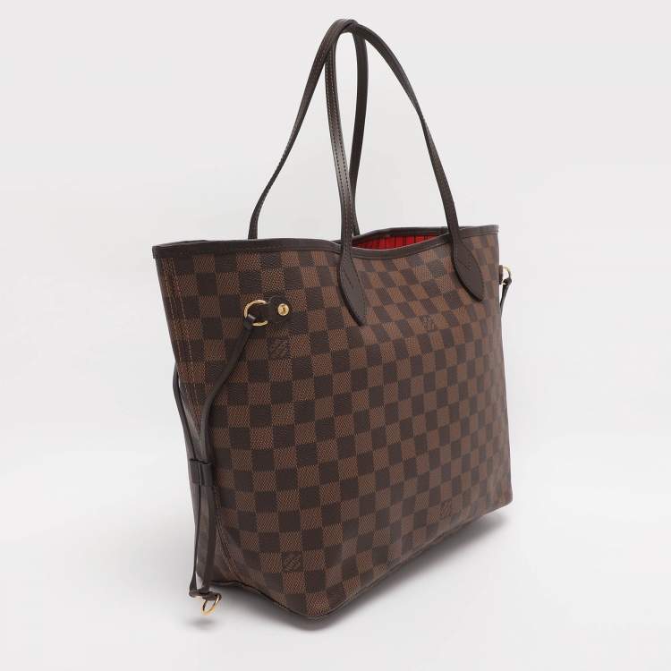 Pre Owned Louis Vuitton Damier Ebene Canvas Neverfull MM Bag