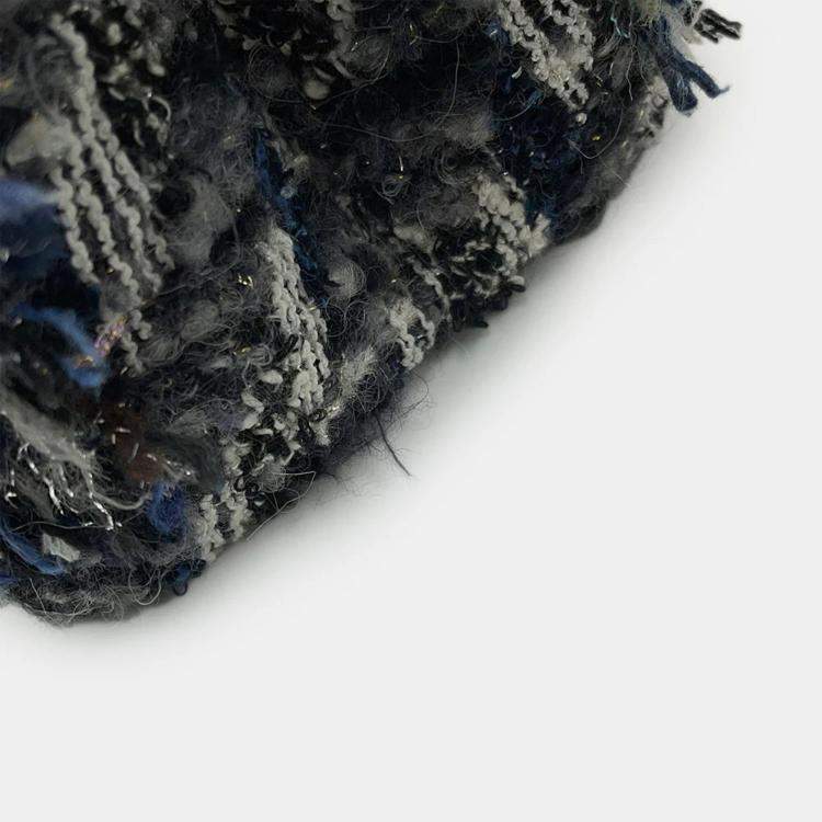 Pre Owned Louis Vuitton Capucines Noir Tweed Size MM