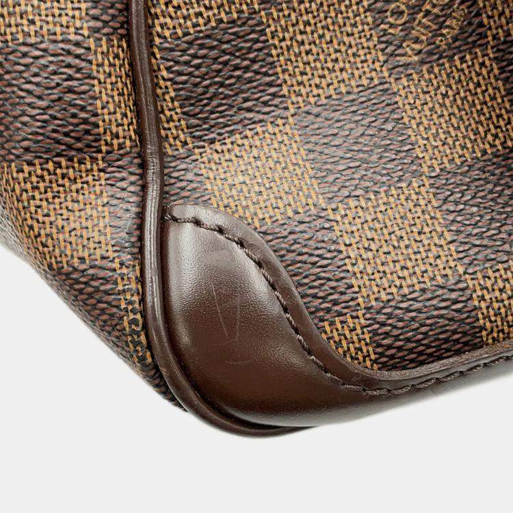 Pre Owned Louis Vuitton Verona Red Damier Ebene Canvas Size PM