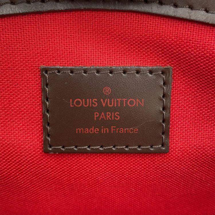 Pre Owned Louis Vuitton Verona Red Damier Ebene Canvas Size PM