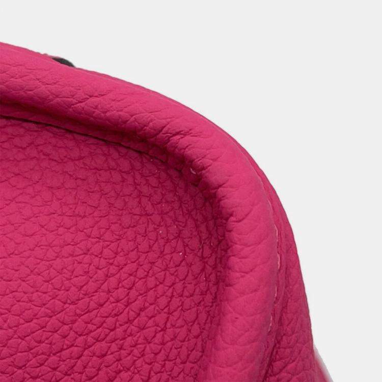 Pre Owned Louis Vuitton Neverfull Inside Out Rose Buffalo Pondichery Leather Monogram BB Handbag