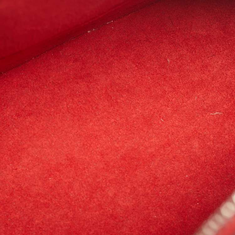 Pre Owned Louis Vuitton Coquelicot Epi Leather Alma BB Bag