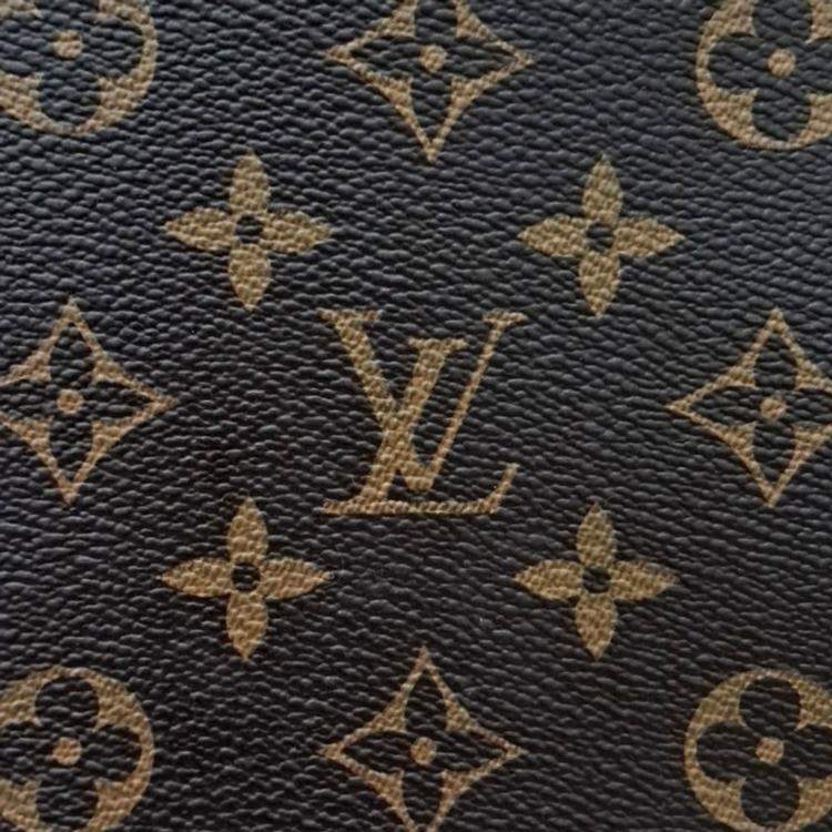 Pre Owned Louis Vuitton Brown Coated canvas Monogram Etu Voyage MM