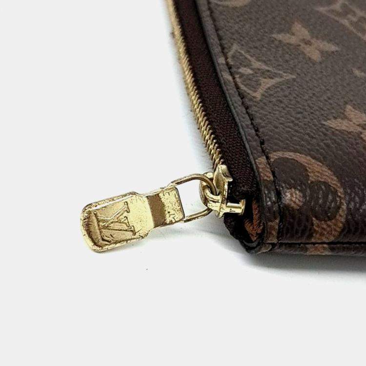 Pre Owned Louis Vuitton Brown Coated canvas Monogram Etu Voyage MM