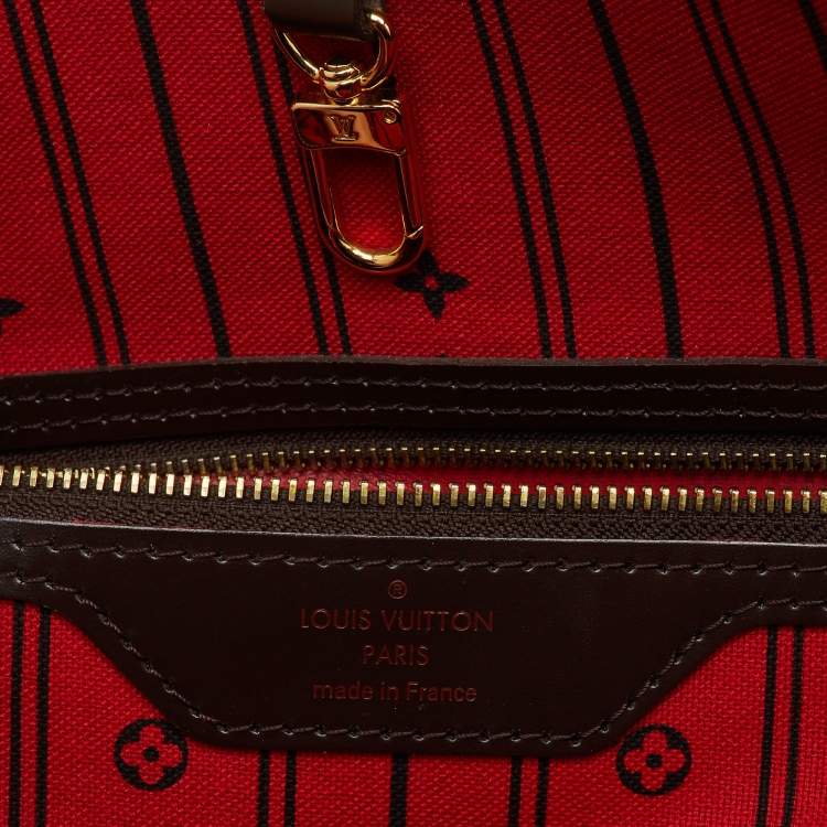 Pre Owned Louis Vuitton Damier Ebene Canvas Neverfull GM Bag