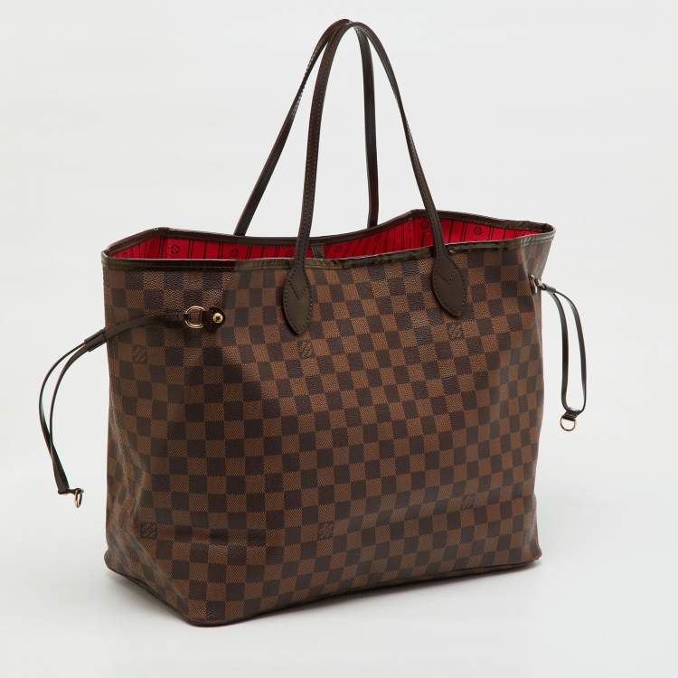 Pre Owned Louis Vuitton Damier Ebene Canvas Neverfull GM Bag
