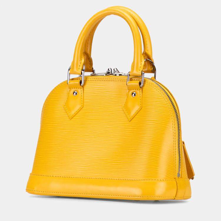 Pre Owned Louis Vuitton Yellow Epi Alma BB
